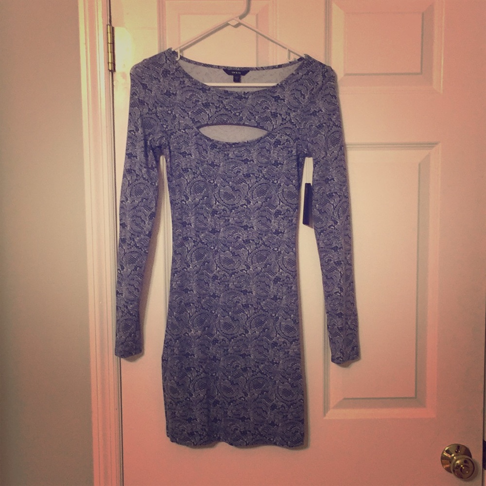 Guess indigo multi color dress